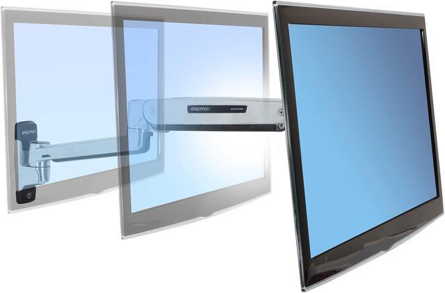 Alt view image 4 of 4 - Ergotron - LX HD Sit-Stand Single Monitor Arm, VESA Wall Mount - for Monitors Up to 49 Inches, 14 to 30 lbs - Polished Aluminum