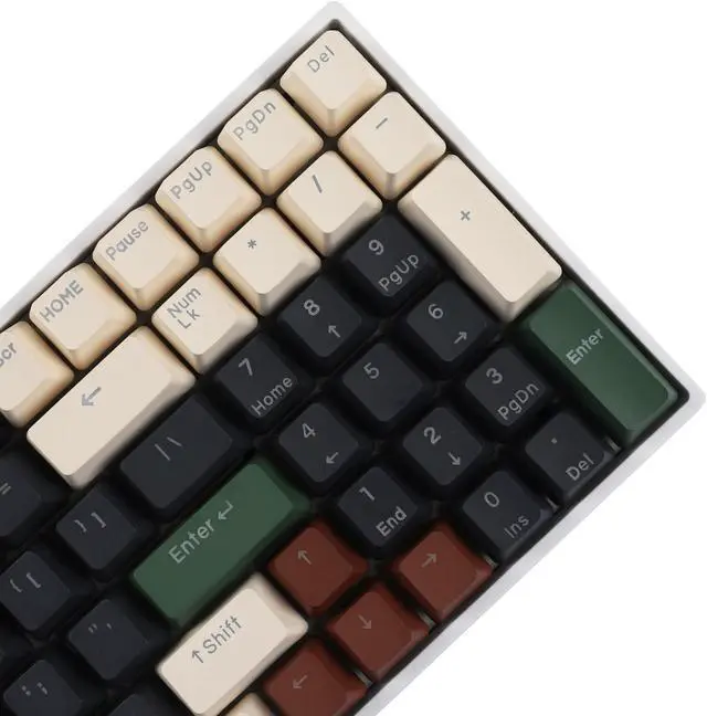 Alt view image 4 of 5 - YMDK Double Shot 108 Dyed PBT Shine Through OEM Profile Keycap Rainbow Carbon Sunset Backlit Keycaps for MX Switches Mechanical Keyboard(Only Keycap)(Wild 122