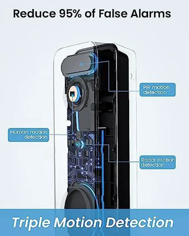 Alt view image 3 of 5 - AOSU SolarCam Pro System 2-Kit + 5MP Doorbell Camera - No Monthly Fee