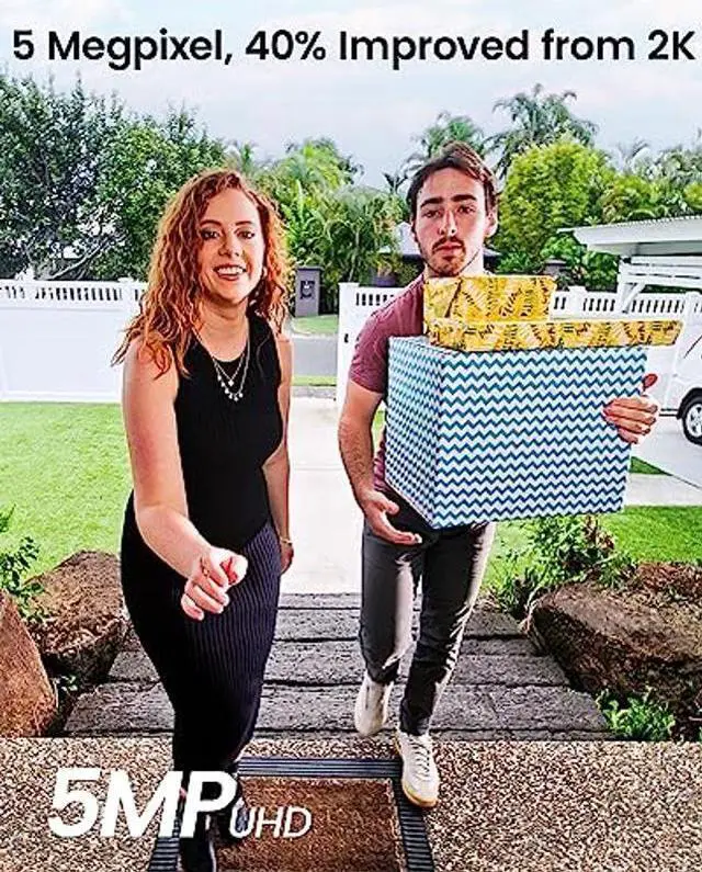 Alt view image 2 of 5 - AOSU SolarCam Pro System 2-Kit + 5MP Doorbell Camera - No Monthly Fee