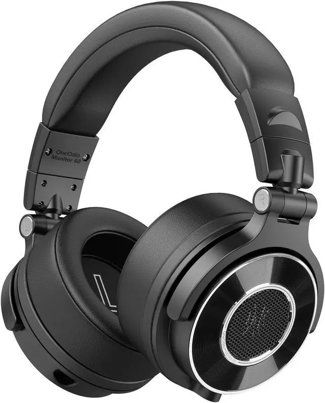 Main image of OneOdio Monitor 60 Professional Studio Headphones - Recording Wired Over Ear Headphones, Hi-Res Audio, Soft Comfortable Earmuffs, 6.35mm Adapter for Tracking Mixing DJ Mastering Broadcast-Black