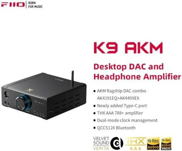 Alt view image 3 of 5 - FiiO K9 Desktop Headphone Amp/DAC - AKM Edition FiiO K9 Desktop Headphone Amp/DAC - AKM Edition