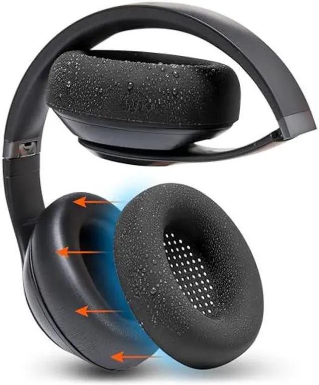 Main image of WC SweatZ Studio Pro - Protective Silicone Earpad Covers for Beats Studio Pro Made by Wicked Cushions | Sweatproof & Easily Washable | Black