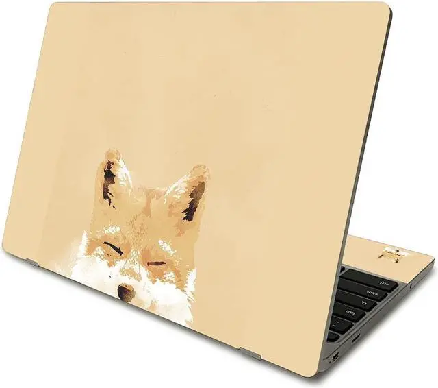 Main image of MightySkins Skin Compatible with Samsung Chromebook 4 (2021) 11.6" - Smiling Fox | Protective, Durable, and Unique Vinyl Decal wrap Cover | Easy to Apply, Remove, and Change Styles | Made in The USA