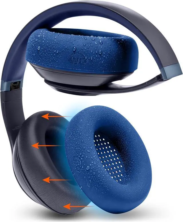 Main image of WC SweatZ Studio Pro - Protective Silicone Earpad Covers for Beats Studio Pro Made by Wicked Cushions | Sweatproof & Easily Washable | Navy Blue