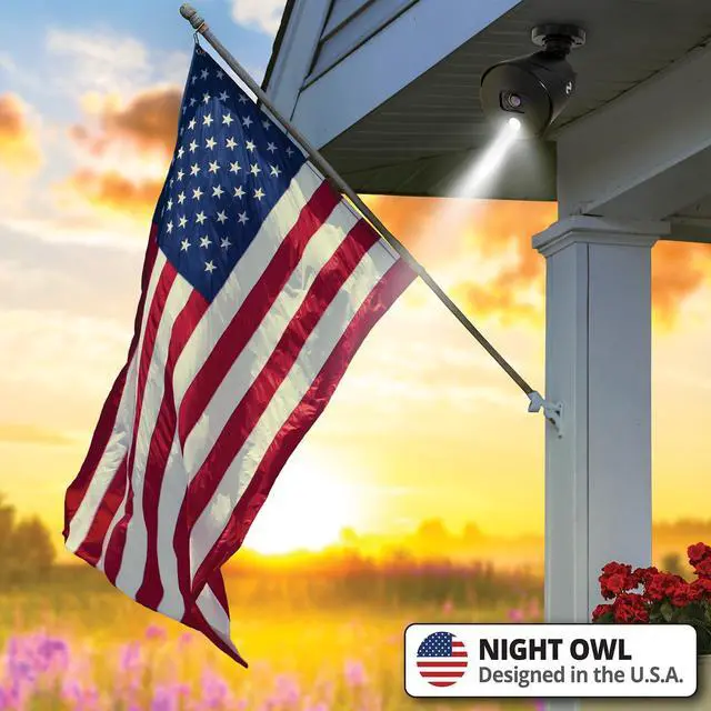 Alt view image 3 of 5 - Night Owl 12 Channel DVR Video Home Security Camera System with (6) Wired 1080p HD Indoor/Outdoor Deterrence Cameras and 1TB Hard Drive (Add up to 4 Wi-Fi Cameras)