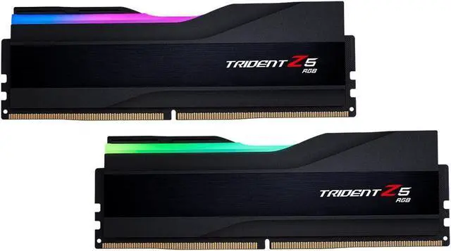 Main image of G.SKILL Trident Z5 RGB Series (Intel XMP 3.0) DDR5 RAM 48GB (2x24GB) 8400MT/s CL40-52-52-134 1.40V Desktop Computer Memory UDIMM - Matte Black (F5-8400J4052G24GX2-TZ5RK)