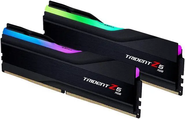 Alt view image 3 of 5 - G.SKILL Trident Z5 RGB Series (Intel XMP 3.0) DDR5 RAM 48GB (2x24GB) 8400MT/s CL40-52-52-134 1.40V Desktop Computer Memory UDIMM - Matte Black (F5-8400J4052G24GX2-TZ5RK)