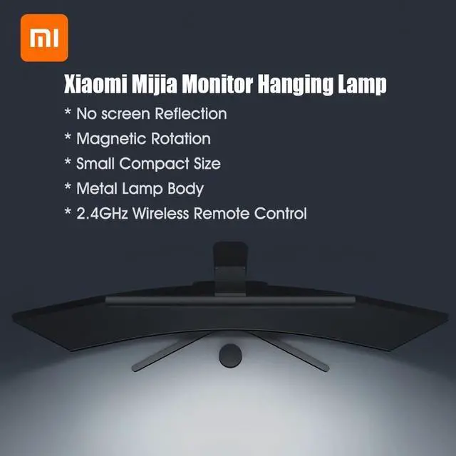 Alt view image 2 of 5 - Xiaomi Mi Computer Monitor Light Bar, Screen Light Bar (270 Lumens, Adjustable Colour Temperature 2700-6500K, Colour Rendering Index RA95, No Reflective Glare, Easy Installation, Modern Design) 2022
