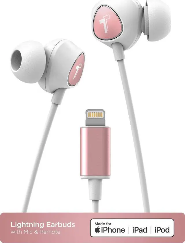 Alt view image 3 of 4 - Thore Wired in Ear Headphones for iPhone Xr, Xs Max, iPhone 11, 12, 13, 14 Pro Max Earphones with Mic - Lightning MFi Certified by Apple Earbuds with Remote Microphone + Volume Control (V100)