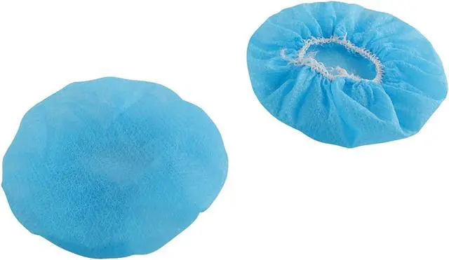 Alt view image 3 of 5 - Geekria 100 Pairs Disposable Headphones Ear Cover for Small Call Center Headset Earcup, Stretchable Sanitary Ear Pads Cover, Hygienic Ear Cushion Protector (XS/Blue)