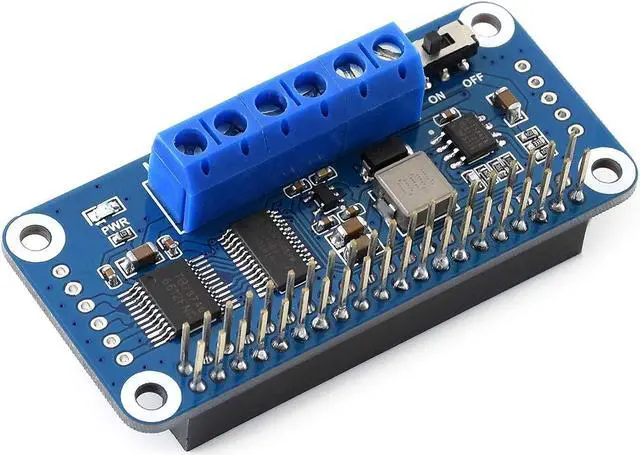 Alt view image 4 of 5 - waveshare Motor Driver HAT for Raspberry Pi Zero/Zero W/Zero WH/2B/3B/3B+ via I2C Interface Driving Two DC Motors