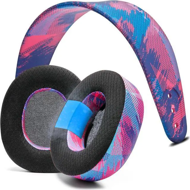 Main image of WC Earpad and Upgraded Silicone Headband Combo for Nova Pro Wireless Headphones | Cooling Gel Earpads & Matching Design Headband for Epic Gaming | Speed Racer