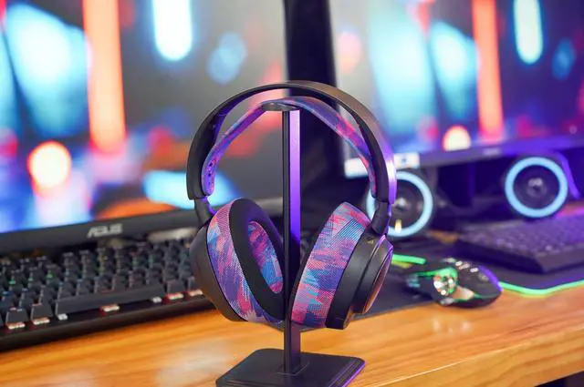 Alt view image 3 of 5 - WC Earpad and Upgraded Silicone Headband Combo for Nova Pro Wireless Headphones | Cooling Gel Earpads & Matching Design Headband for Epic Gaming | Speed Racer