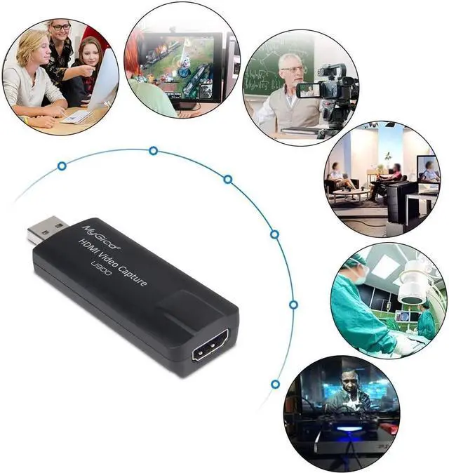 Alt view image 2 of 5 - MyGica Audio Video Capture Card Switch, HDMI to USB 3.0 Gaming Capture Device -HD 4K 30fps, Plug Play Recorder to Computer for Game, Streaming, Teaching, Video Conference, Live Broadcasting (USB 3.0)