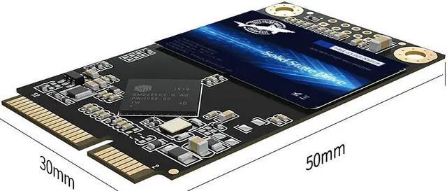 Alt view image 2 of 5 - Dogfish mSATA SSD 512GB 3D NAND TLC SATA III 6 Gb/s, mSATA (30x50.9mm) Internal Solid State Drive - Compatible with Desktop PC Laptop - (MSATA 512GB)