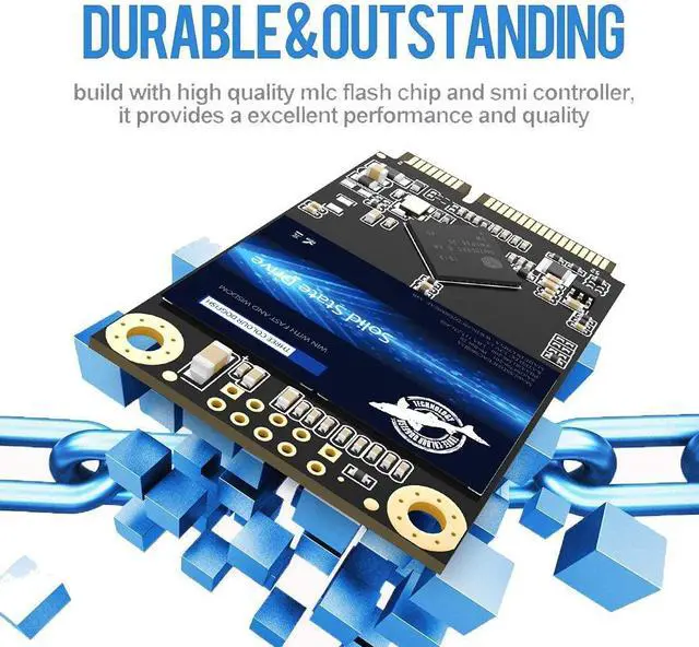 Alt view image 4 of 5 - Dogfish mSATA SSD 512GB 3D NAND TLC SATA III 6 Gb/s, mSATA (30x50.9mm) Internal Solid State Drive - Compatible with Desktop PC Laptop - (MSATA 512GB)