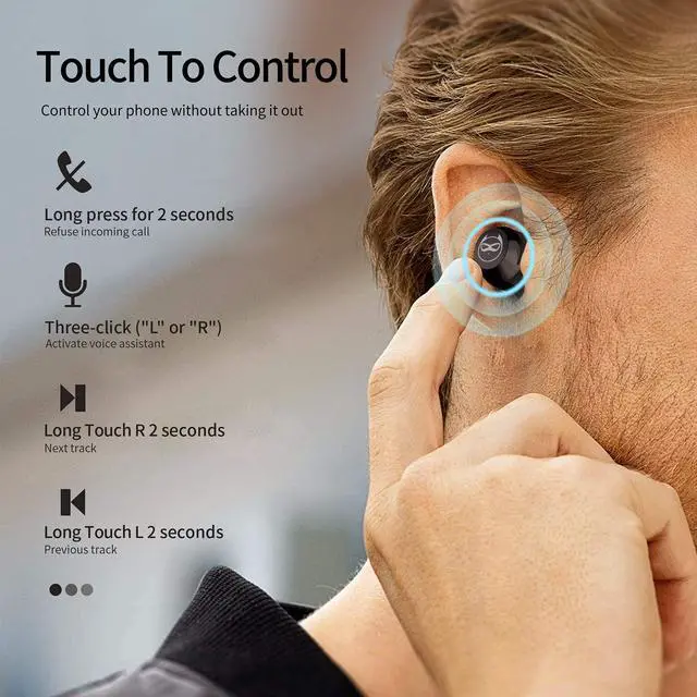 Alt view image 5 of 5 - Kids Wireless Earbuds,Bluetooth Earbuds with Microphone Comfort&Lightweight in Ear Headphone with Deep Bass 3D Surround Stereo,Long Life Portable Mini Captain Charging Case for Boys Gifts...
