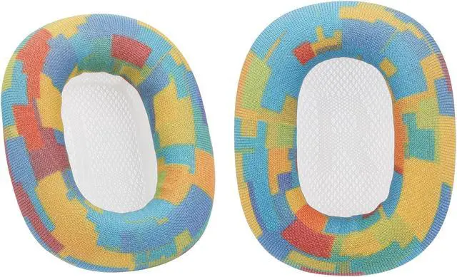 Main image of Damex Updated airpods max Ear Cushions, mesh Fabric airpods max Replacement earpads, Noise Cancellation Mode and Transparency Mode Sound Closer to The Original (Yellow-Blue)