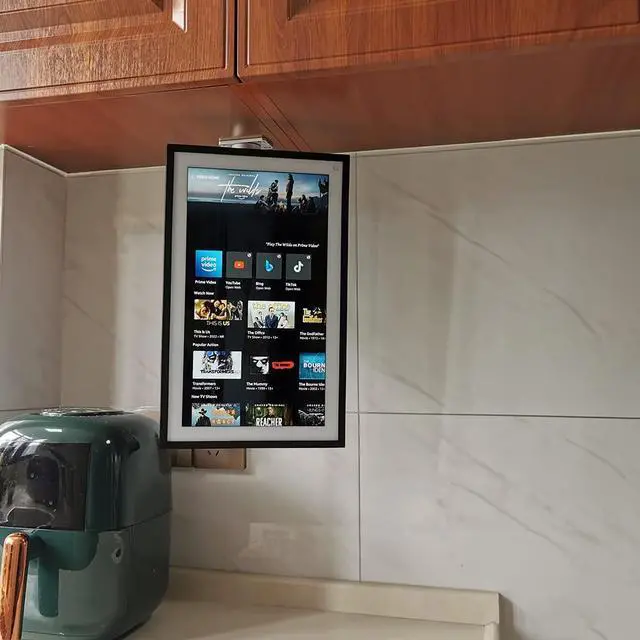 Alt view image 3 of 5 - Under-Cabinet Mount, for  Echo Show 15,Keeps Echo Off The Counter and Turns Side to Side,Ceiling or Under-Cabinet Mount Silver 026-02