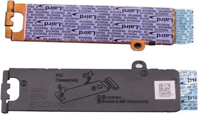 Alt view image 3 of 5 - NEW M.2 2280 SSD Heatsink Thermal Shield Caddy Replacement for 6GFVV Dell G15 5530 5531 5535 G16 7630 7635 Solid State Drive M2 2280 SSD Bracket 06GFVV