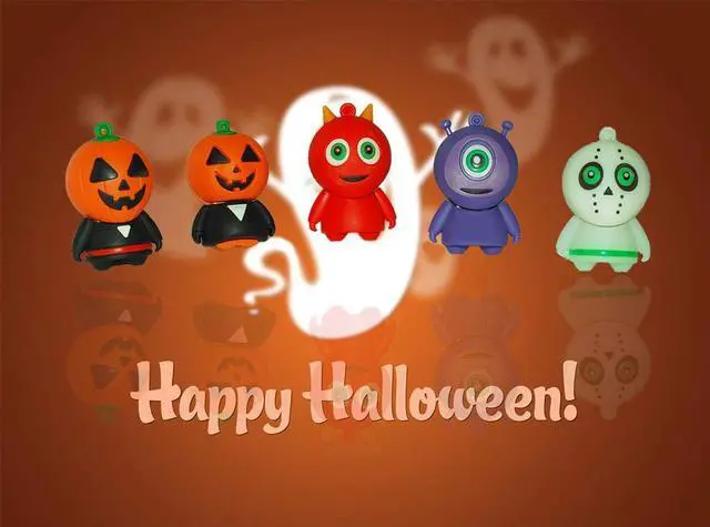 Alt view image 2 of 5 - 16GB USB Flash Drive 5 Pcs Halloween Pattern, BorlterClamp Memory Stick Thumb Drive, for Family and Friends