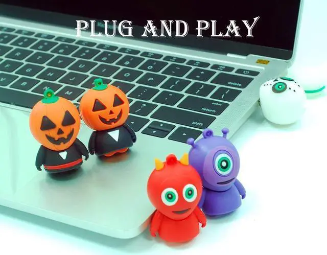 Alt view image 5 of 5 - 16GB USB Flash Drive 5 Pcs Halloween Pattern, BorlterClamp Memory Stick Thumb Drive, for Family and Friends