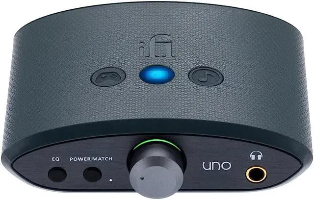 Main image of iFi uno - DAC & Headphone AMP - USB-C Input - Improve Lacklustre Audio - Streaming/Gaming/Music Modes Adjust Sound to Suit You - 32-bit/384kHz/DSD256/MQA - Windows/MAC/Smart Device/Active Speakers