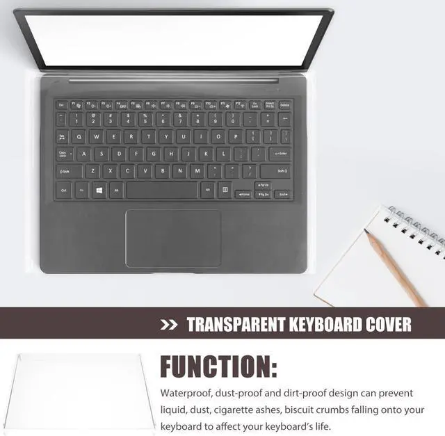 Alt view image 5 of 5 - Abaodam Keyboard Cover Laptop Keyboard Cover Mechanicalkeyboard Clear Sheet Protectors Keyboard Clear Cover Cat Proof Keyboard Cover Keyboard Protector Keyboard Covers Keyboard Case