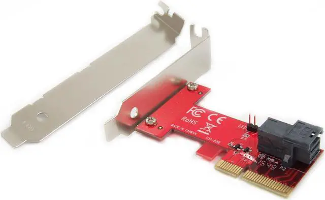 Main image of Ableconn PEXU2-131 PCI Express x4 to SFF-8643 Adapter Card for PCIe U.2 NVMe SSD - Support 2.5-inch U.2 NVMe SSD - U.2 SSD Adapter