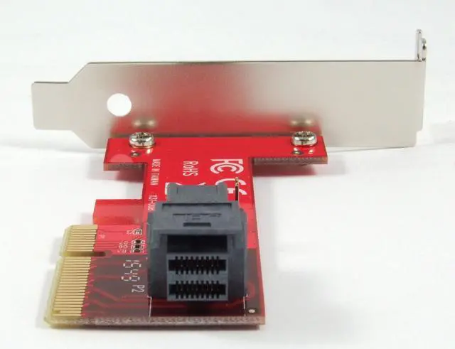Alt view image 4 of 5 - Ableconn PEXU2-131 PCI Express x4 to SFF-8643 Adapter Card for PCIe U.2 NVMe SSD - Support 2.5-inch U.2 NVMe SSD - U.2 SSD Adapter