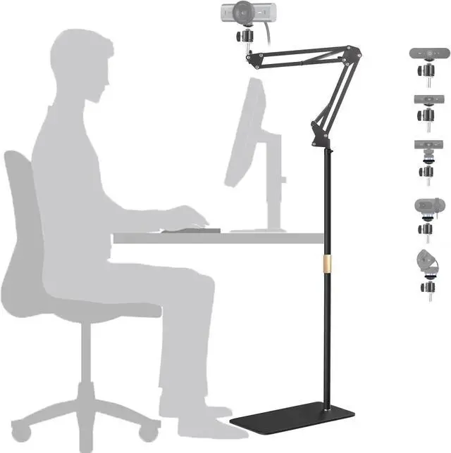 Main image of AceTaken MX Brio 4K Webcam Floor Stand,70-inch Telescopic Floor Holder with Webcam Magnetic Mount Compatible with Logitech MX Brio 4K,Brio 4K,100,300,500,C270,C310 webcams