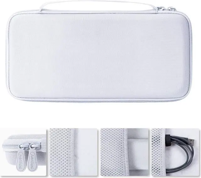 Alt view image 4 of 5 - Aenllosi Hard Carrying Case Compatible with Logitech MX Keys Mini Advanced Wireless Illuminated Keyboard (White)