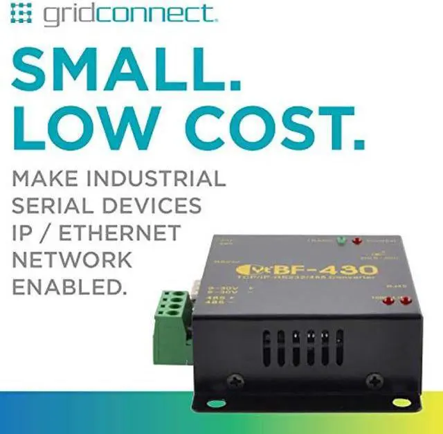 Alt view image 2 of 5 - Industrial Serial RS232 Ethernet & RS485 Converter - BF-430
