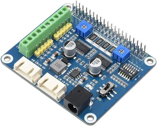 Main image of Coolwell HRB8825 Stepper Motor HAT Compatible Raspberry Pi Series Board/Jetson Nano, Drives Two Stepper Motors, 6 Available Microstepping Modes