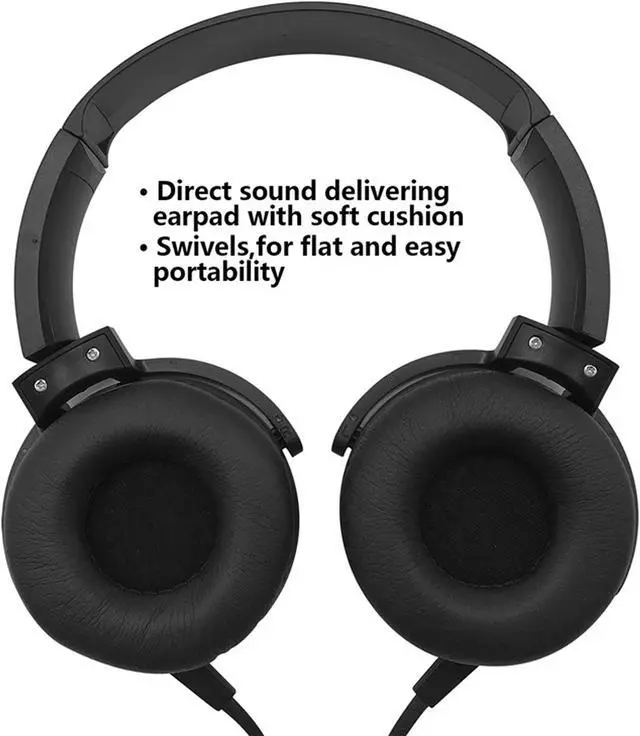 Alt view image 2 of 5 - American Flag Oil Painting Art Boys Girls Wired Headphones Headsets Customized Foldable Over Ear for Mens & Womens Black