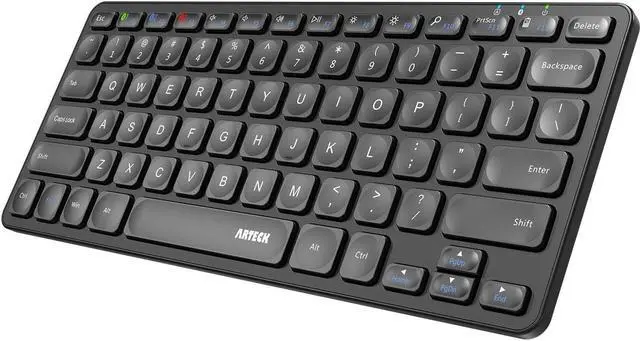 Main image of Arteck Universal Multi-Device Bluetooth Keyboard Ultra Slim and Compact Wireless Bluetooth Keyboard with Media Hotkeys for Windows iOS iPad OS Android Computer Desktop Laptop Surface Tablet Smartphone