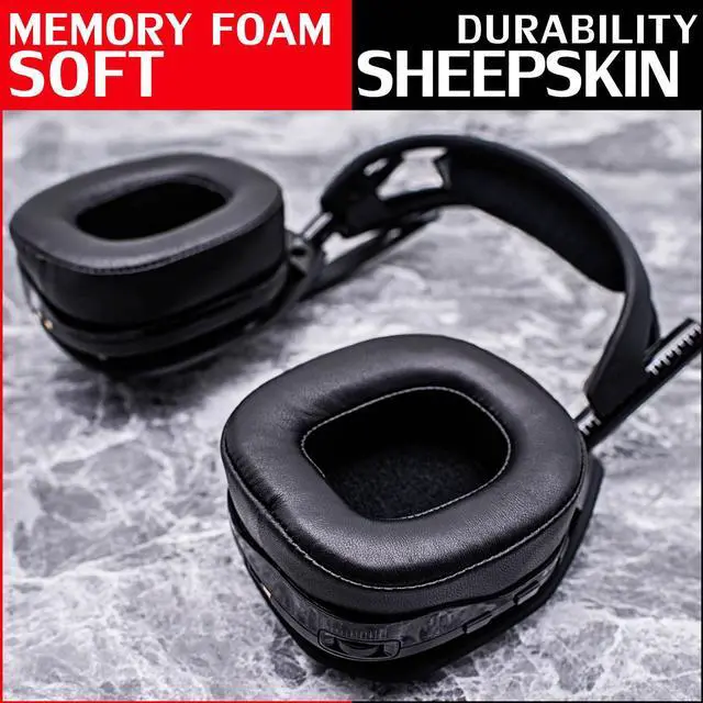 Alt view image 4 of 5 - A50 GEN 4 MOD KIT Sheepskin Ear Pads for Astro A50 GEN 4 Headset I with Headband/Microphone Foam by DIMOST - NOT FIT GEN 3