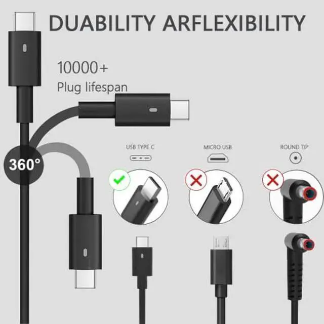 Alt view image 5 of 5 - Replacement for Dell 130W USB C Laptop Charger Power Adapter Cord for Precision 5570 5560 3560 3550 3570 5470 5550 5530 3571 3561 3541 Dell XPS 15 17 9520 9510 9575 9700 9710 9720 Type C Fast Charger