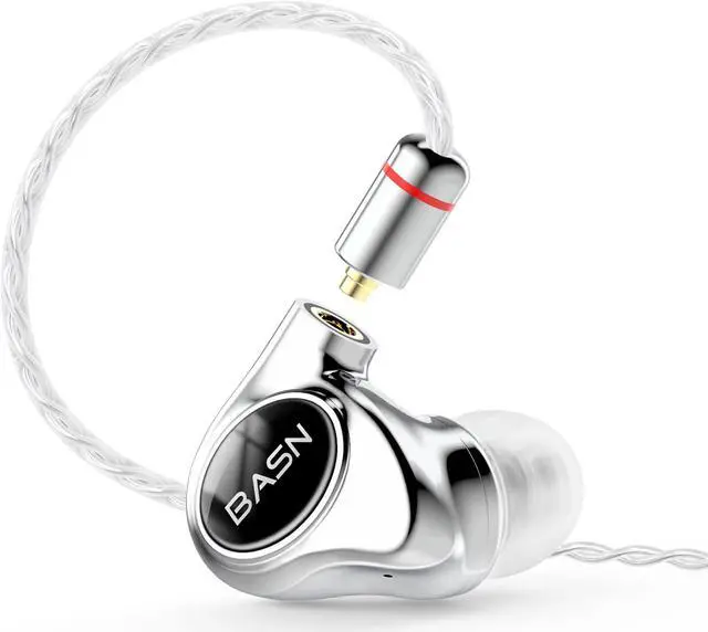 Main image of BASN Metalen PRO 4 Drivers in-Ear Monitors Headphones for musicians, Noise Isolating Enhanced Bass Sound Earphones with CNC Metal Craft Shell, Wired Upgraded Detachable MMCX Cables(Gloss Black)