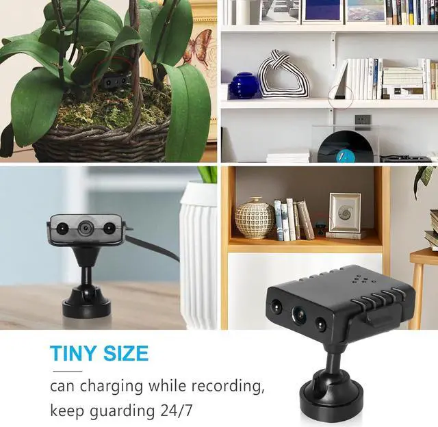 Alt view image 5 of 5 - BEEDMXU Spy Hidden Wireless WiFi Security Home Camera, HD1080P Nanny Cam with Night Vision & Motion Detection - Indoor Security Camera for Home, Office and Car