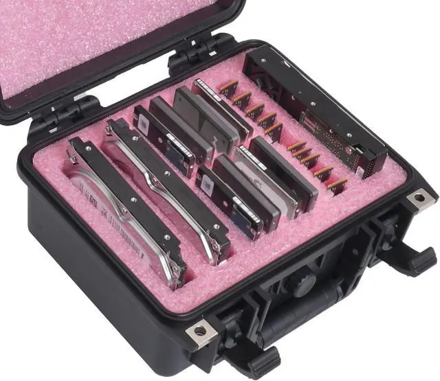Main image of Case Club Small HDD & SSD Internal Drive Storage Case. Hard-Shell, Anti Static, Protective, Waterproof, Airtight, Padlockable