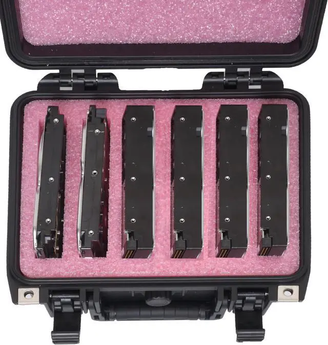 Alt view image 2 of 5 - Case Club Small HDD & SSD Internal Drive Storage Case. Hard-Shell, Anti Static, Protective, Waterproof, Airtight, Padlockable