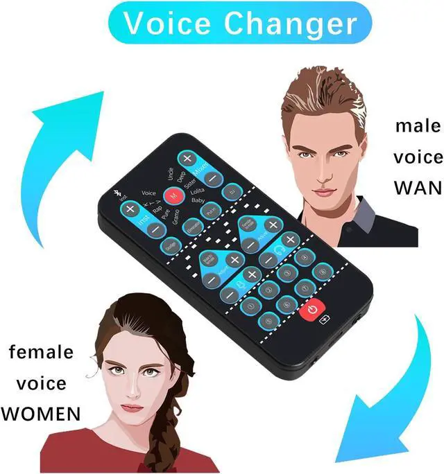 Alt view image 2 of 5 - Voice Changer, Portable Handheld Microphone Voice Modulator Disguiser with 8 Sound Effects, Handheld Gaming Recording for Mobile Phone Computer PS4 PS5 Xbox One Games