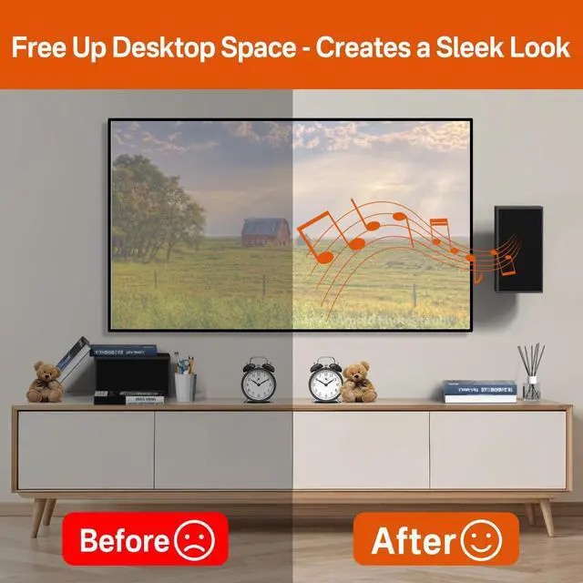 Alt view image 4 of 5 - Adjustable Speaker Mount for R-50M RP-502S Klipsch Speaker Wall Mount, Metal Wall Speaker Mount Bracket for Klipsch Bookshelf Speaker Wall Mount Holds up 40 lbs with Hardware Kit for Space Saving