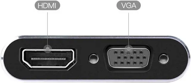 Alt view image 4 of 5 - Chenyang USB 3.0 to HDMI & VGA HDTV Adapter Cable External Graphics Card for Windows Laptop