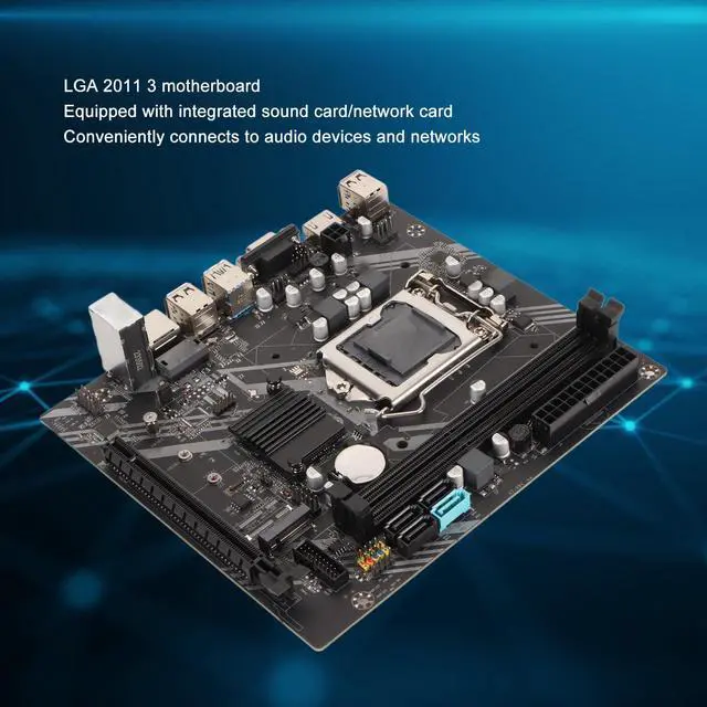Alt view image 2 of 5 - DDR3 Motherboard, B75 LGA1155 Printed Circuit Board Dual Channel DDR3 PCIe X16 SATA3.0 DDR3 4 USB2.0 2 USB3.0 3 Phase Power LGA 1151 Motherboard, Computer Mainboard for Computer PC