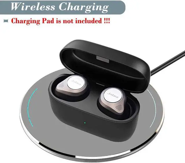 Alt view image 4 of 5 - Charging Case for Jabra Elite 85t, Replacement Charger Case 700mAh Battery for Jabra Elite 85t (Black)