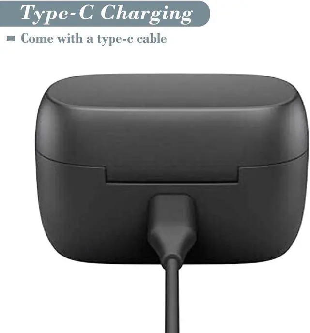 Alt view image 5 of 5 - Charging Case for Jabra Elite 85t, Replacement Charger Case 700mAh Battery for Jabra Elite 85t (Black)