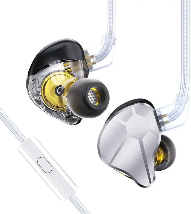 Main image of CCZ BC04 in-Ear Monitors, 10MM CNTD Dynamic Driver+Customize Balanced Armature Hybrid Wired Earbuds in-Ear Earphones Musicians in Ear Headphones with Detachable Cables, Noise-Isolating Earbuds